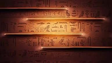 温暖神秘的埃及风格的墙壁视频的预览图
